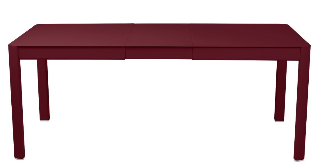 Ribambelle Tisch von Fermob, ein ausziehbarer Outdoor Tisch aus Metall in Pflaume.