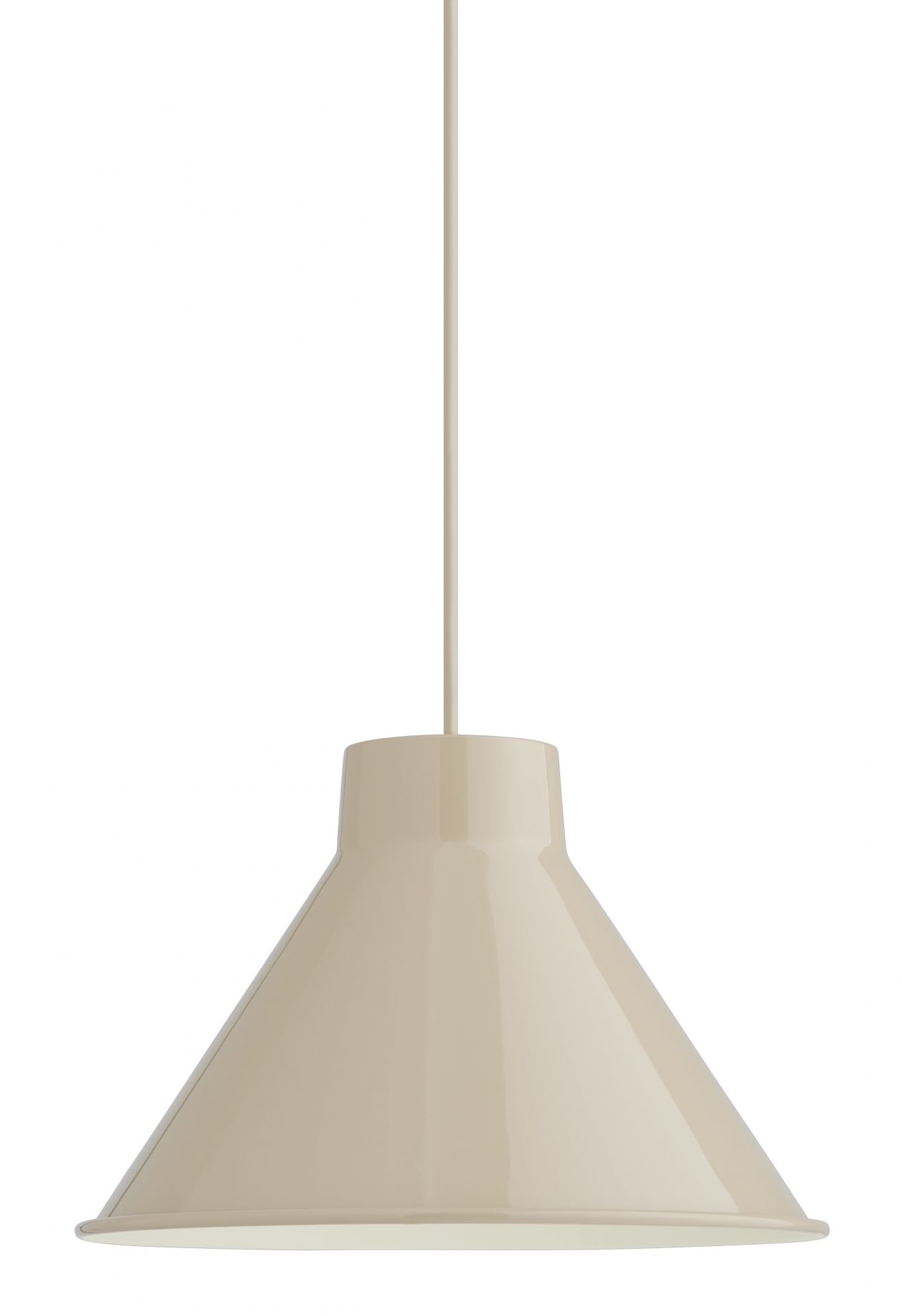 Muuto Top Pendant Lampe in Grau, moderne Hängeleuchte für Wohnzimmer und Esszimmer.