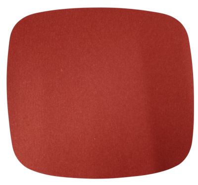Rote Sitzauflage aus Filz für Eames Plastic Chairs, Hey Sign EINZELSTÜCK, Detailansicht.