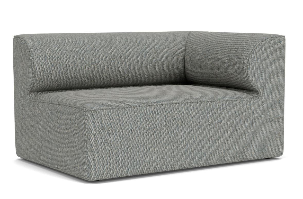 Graues Eave Modular Sofa Ecke von Audo Copenhagen, modernes Ecksofa für Wohnzimmer.