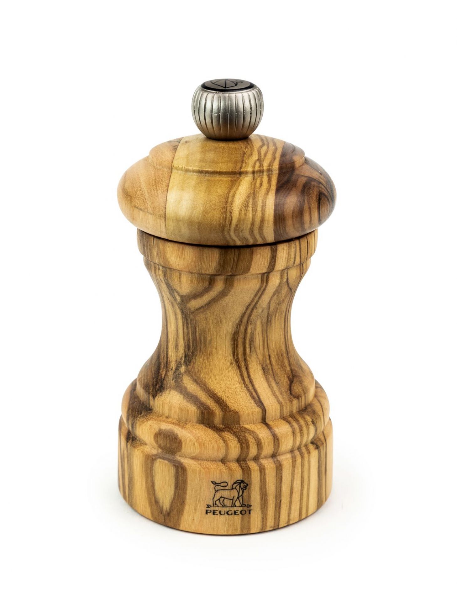 Peugeot Salzmühle/Pfeffermühle aus Olivenholz, 10 cm. Hochwertige Gewürzmühle für Küche und Tisch.