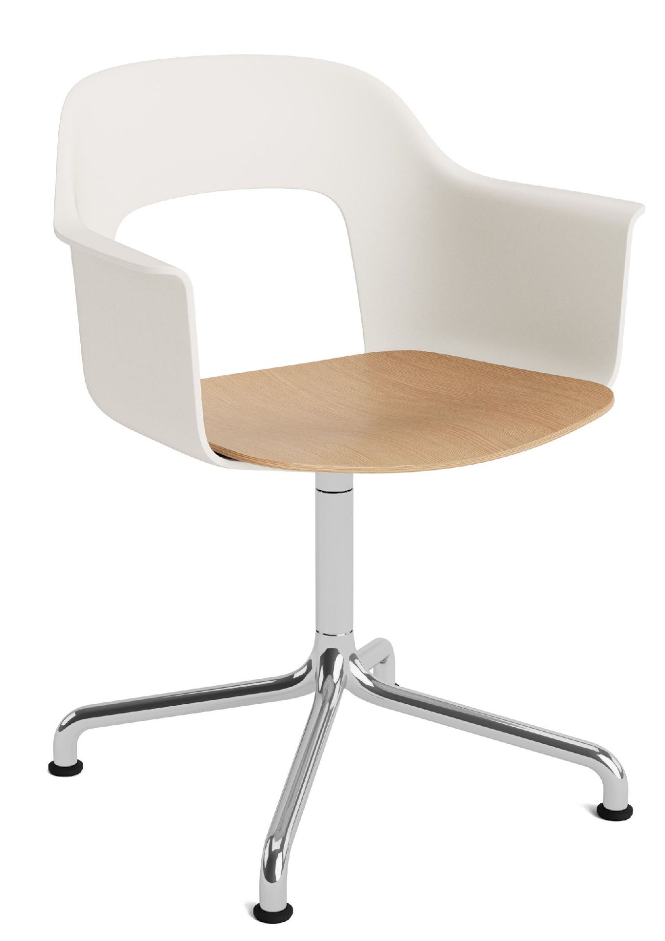 Layout Armchair 252 Fauteuil met 4-sterrenvoet, draaivoet met gebogen kruis Hay