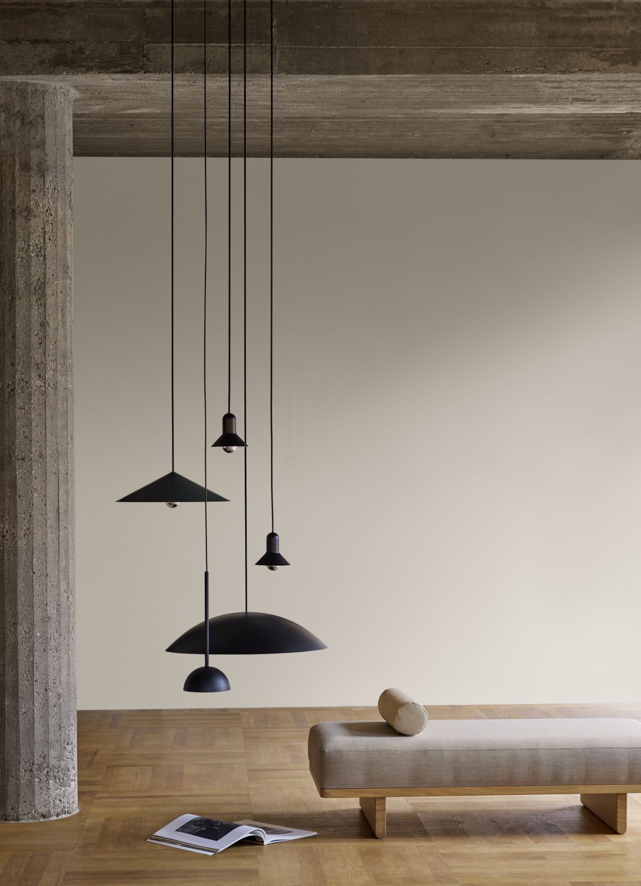 BT1091 Confetti Pendelleuchten Set von Carl Hansen & Søn in Schwarz, modernes Design.