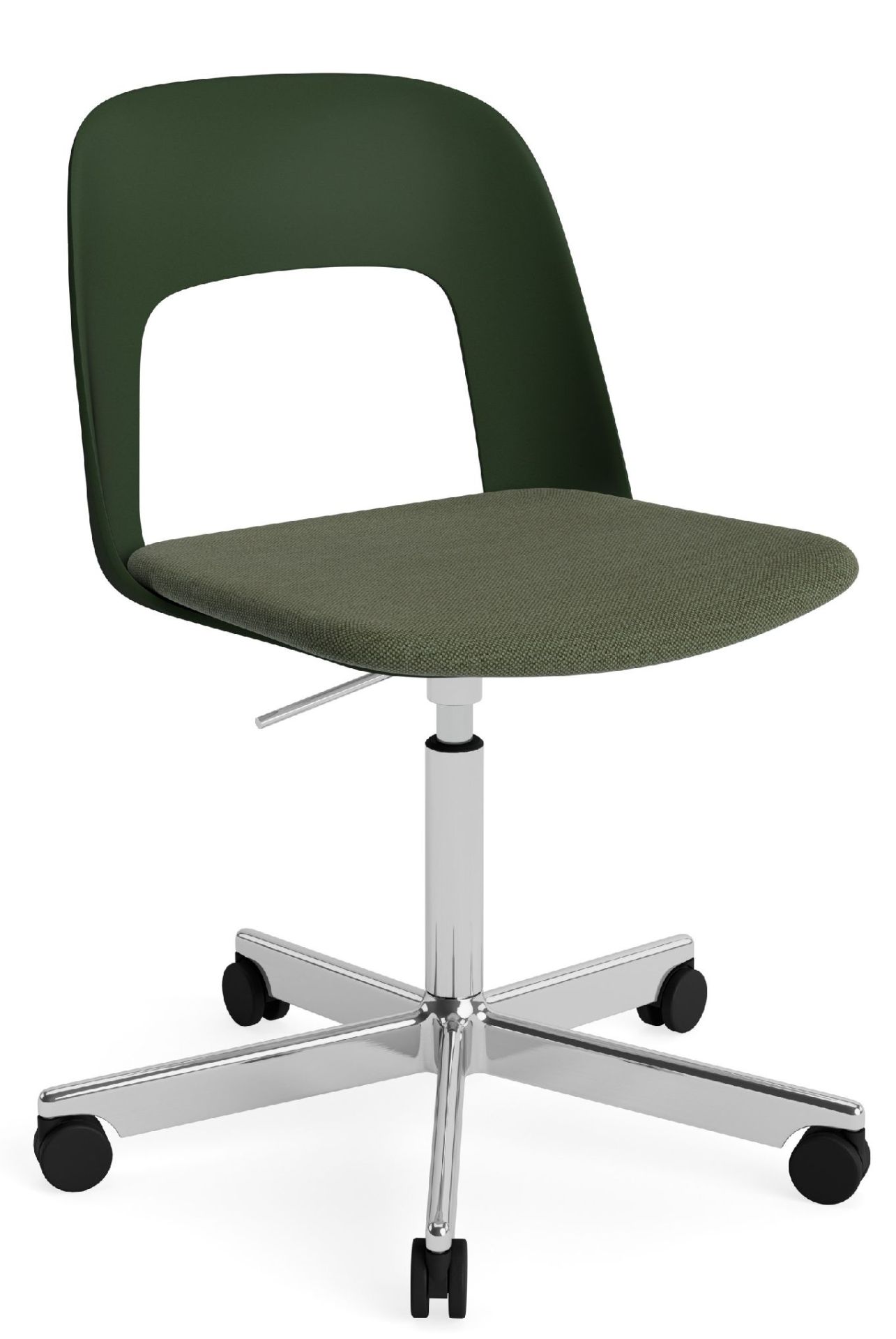 Layout Side Chair 143 stoel met vijfpoot en draaivoet van Hay
