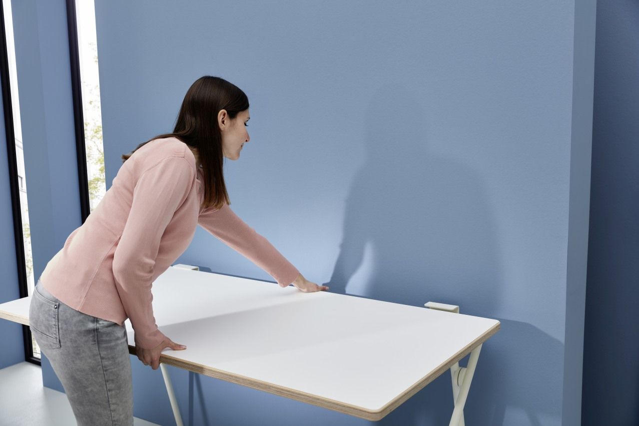 Plato opklapbaar secretaire / bureau van Müller Möbelwerkstätten