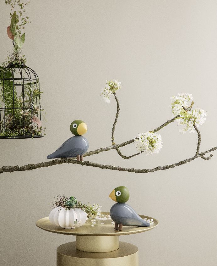 Songbirds Zangvogels Houten figuur Nachtegaal Kay Bojesen