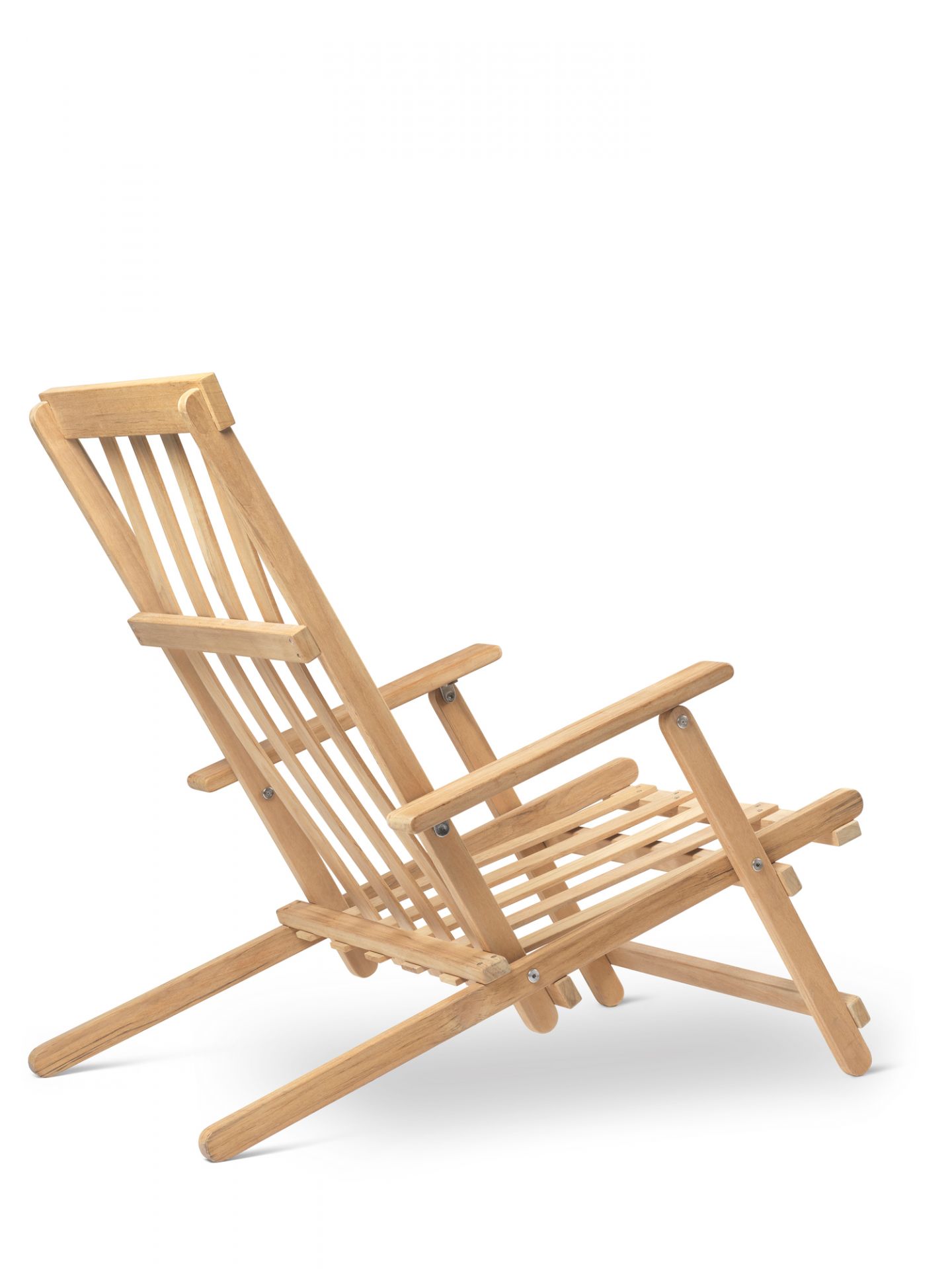 Borge Mogensen Liegestuhl aus Teakholz für den Außenbereich von Carl Hansen & Søn.