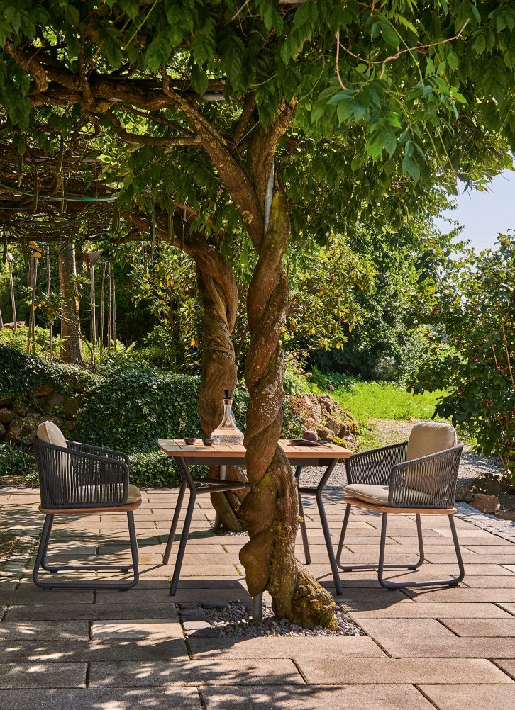 Denia Outdoor-eettafel van teakhout van Weishäupl