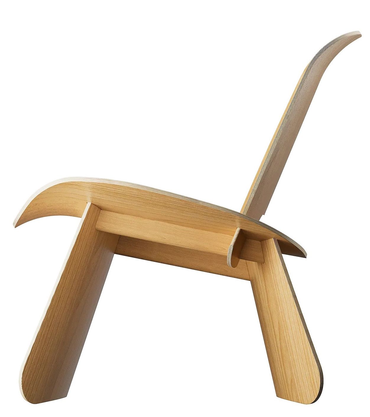 Blomus Nagomi Chair: Moderner Holzstuhl mit geschwungenem Design, ideal für Wohnzimmer und Essbereich.