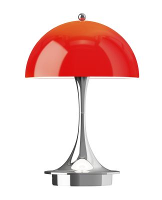 Panthella Originals  160 Portable Lamp Chroom tafellamp / acculamp Louis Poulsen Rood