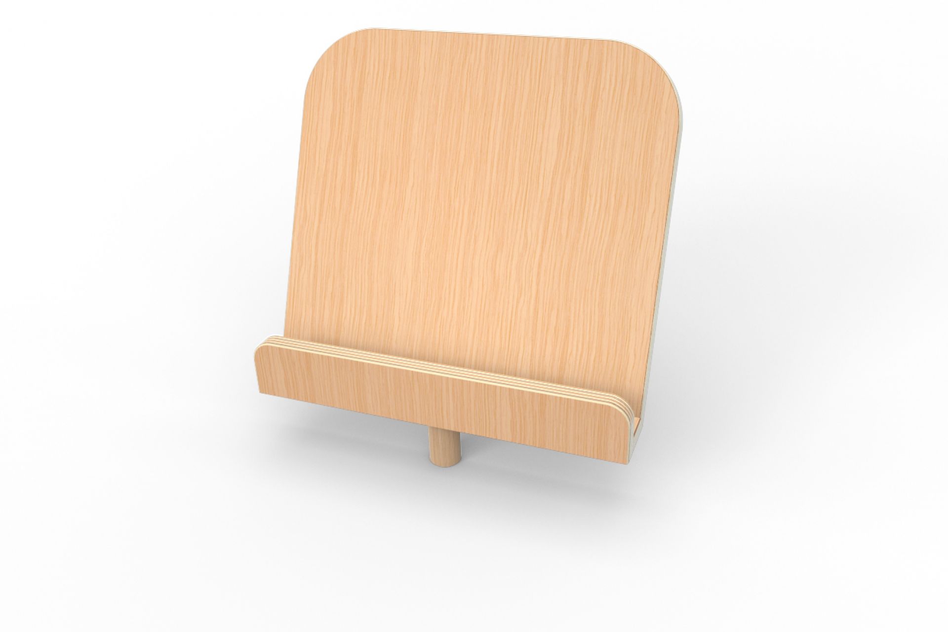 Growing Table Buche Pure Position: Detailansicht der Buchstütze aus hellem Buchenholz für Kinder.