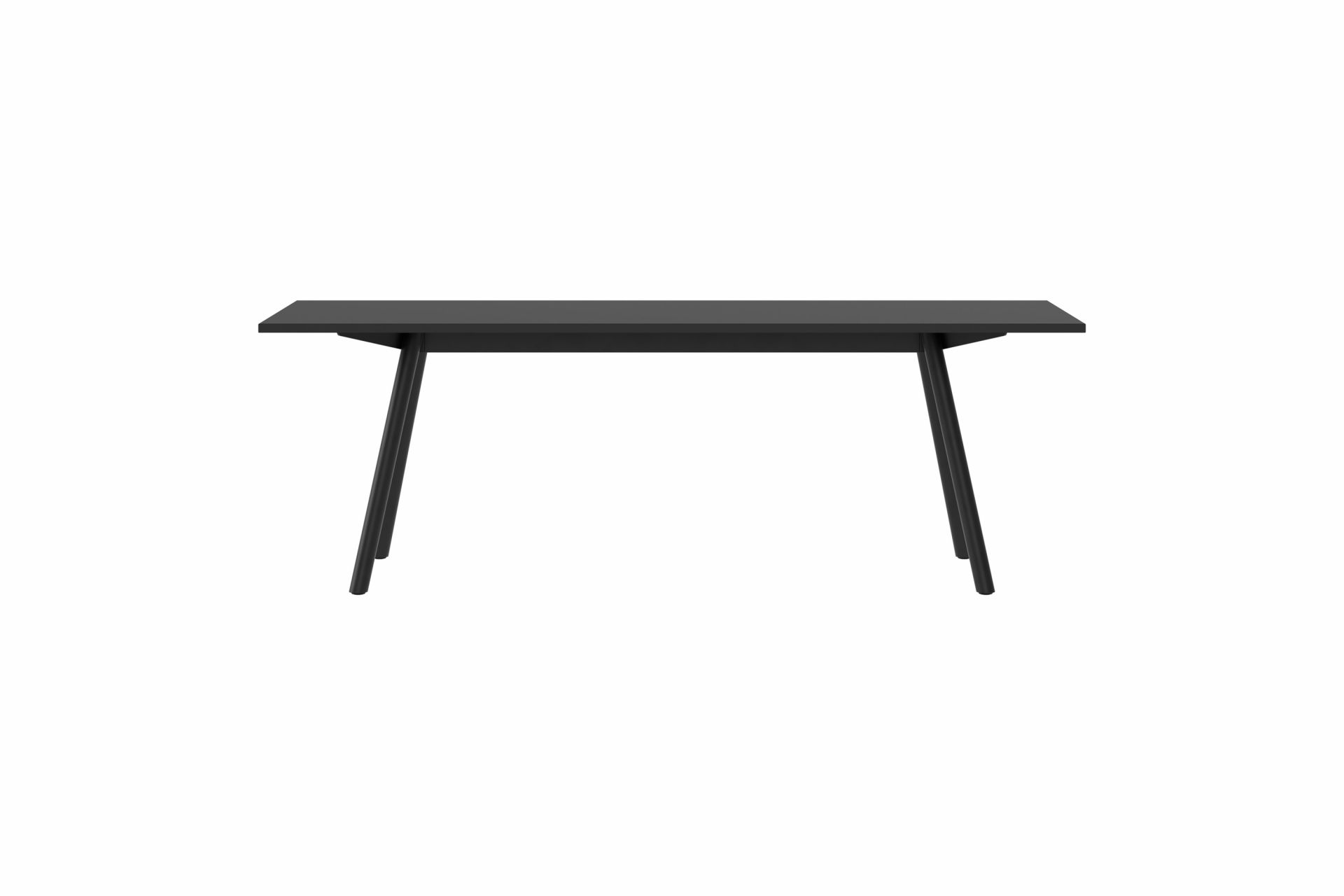 Schwarzer New Tendency Masa Tisch mit minimalistischem Design und klaren Linien für Esszimmer oder Büro.