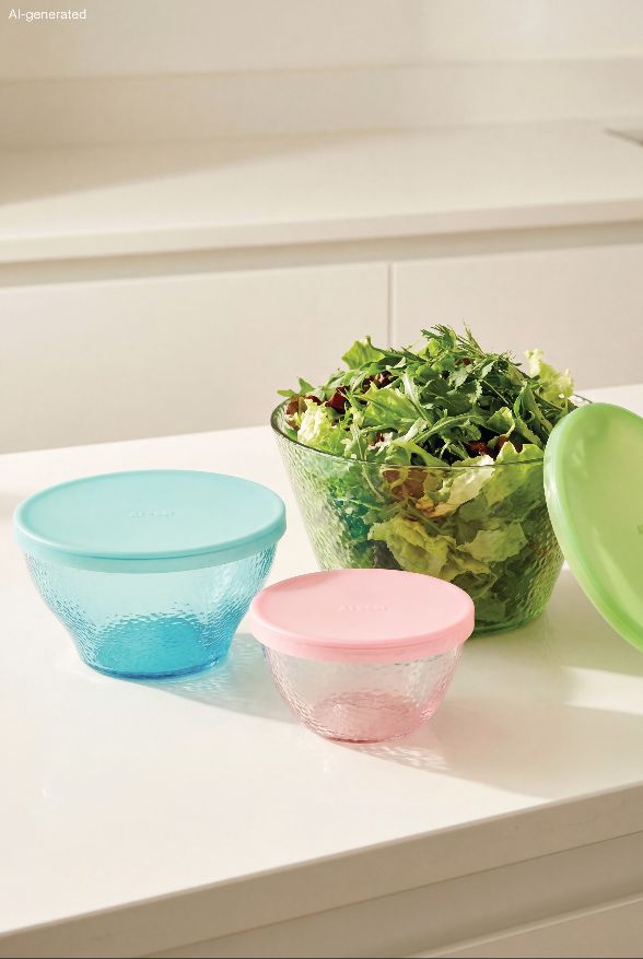 Fresco glazen bewaarset 3-delig Alessi