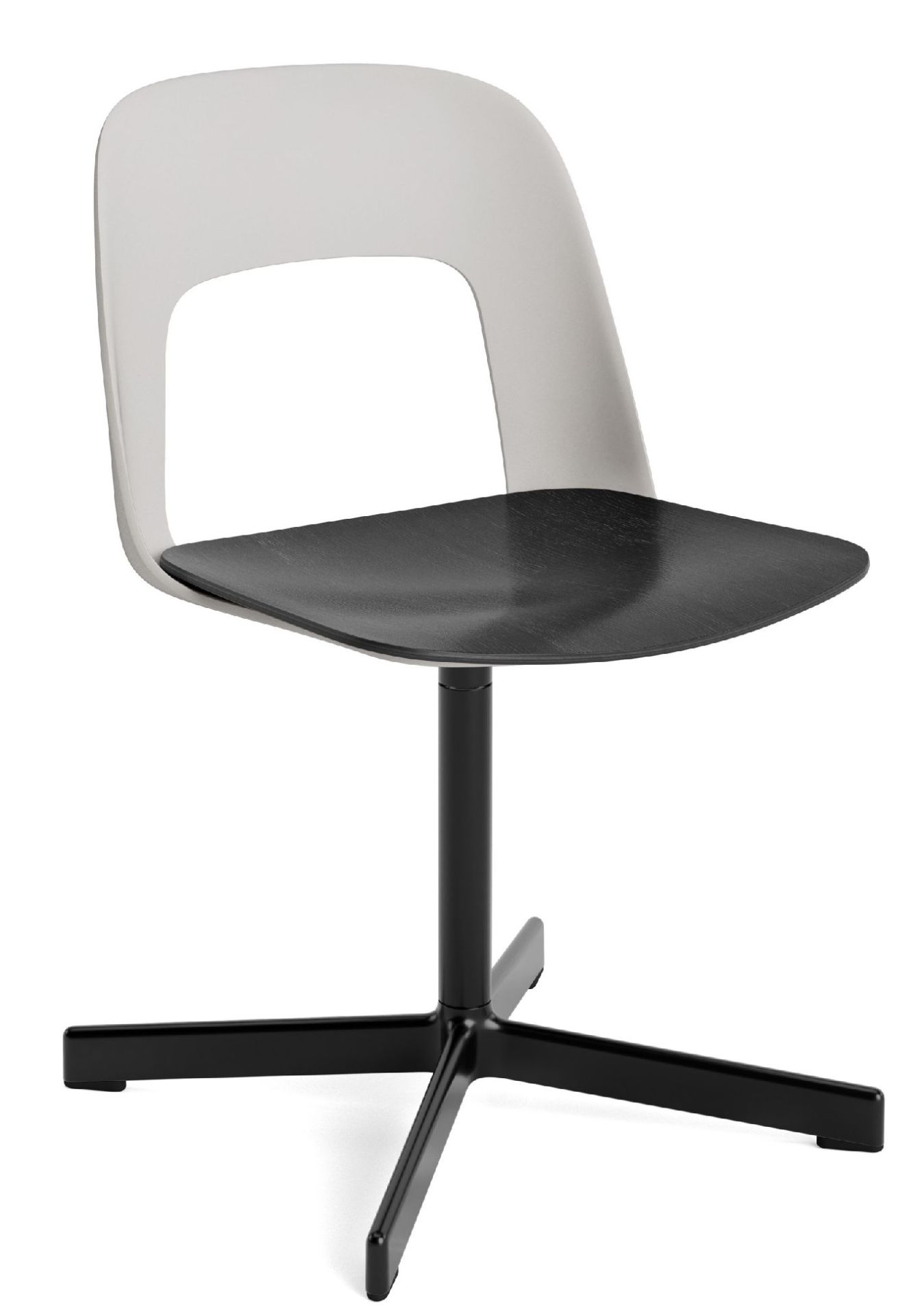 Layout Side Chair 132 stoel met vierpotig draaivoet Hay