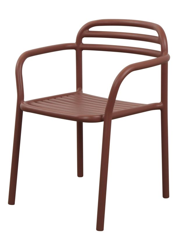 Brauner Bliss Armchair Armlehnstuhl von Cane-Line für den Außenbereich, modernes Design mit Armlehnen.
