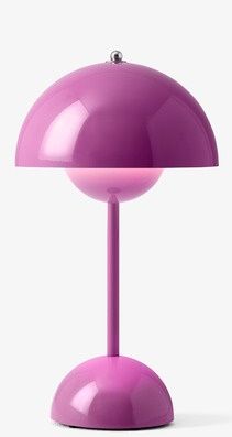 Bloempot VP9 Draagbare Oplaadbare Lamp / Tafellamp met USB Tangy Pink AndTradition UNIEK EXEMPLAAR