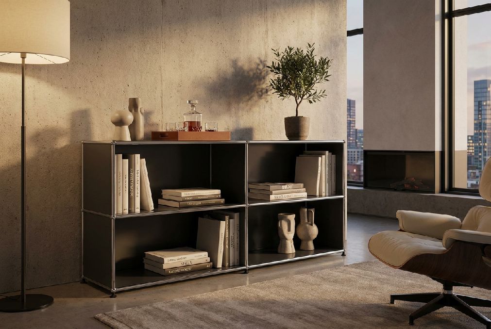 USM Haller dressoir M67 open met vier vakken