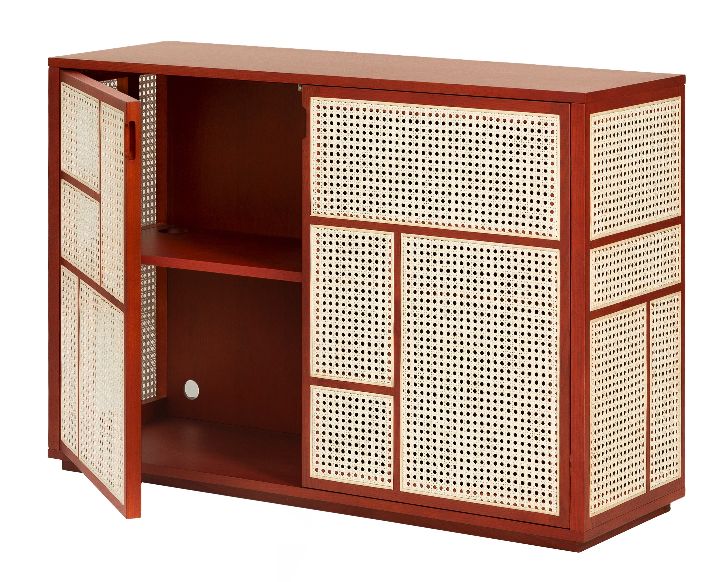 Air dressoir van Design House Stockholm, rood eiken
