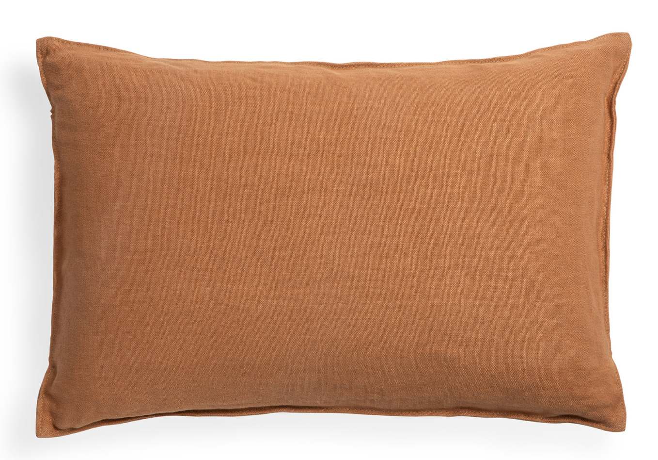 Ethnicraft Kissen Lin Cushion in Braun, 60x40 cm. Dekokissen aus Leinen für Sofa und Bett.