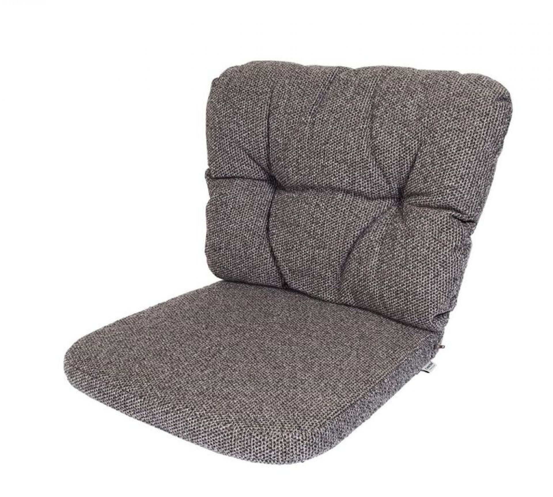 Cane-Line Basket Sessel Kissen Set, dunkelgrau, für Outdoor-Sitzmöbel. Bequeme Polsterung.