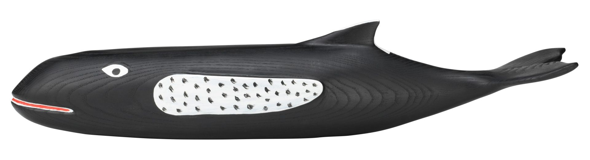 Eames House Whale Skulptur aus Esche von Vitra, dekoratives Wohnaccessoire in Form eines Wals.