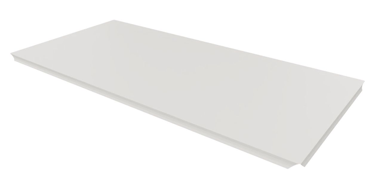 USM Haller bekledingselement van metaal, reserveonderdeel, wit, 50 x 35 cm