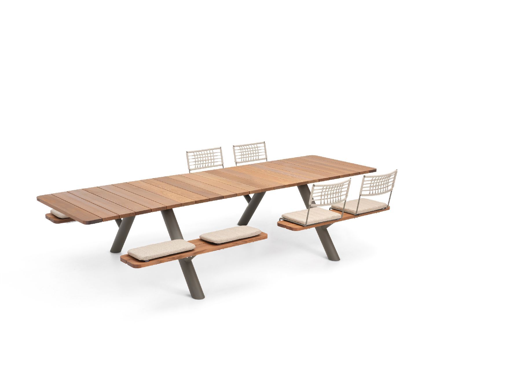 Panigiri-picknicktafel en -bankcombinatie voor buiten Extremis