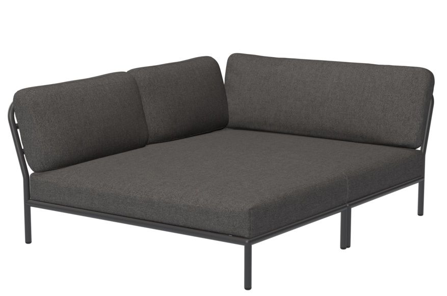 Graues Level Cozy Corner Ecksofa von Houe für den Außenbereich, linke Ecke. Gartenmöbel.