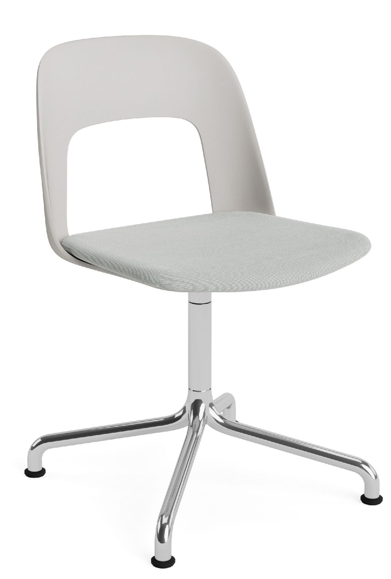 Layout Side Chair 153 draaistoel met vier poten van Hay