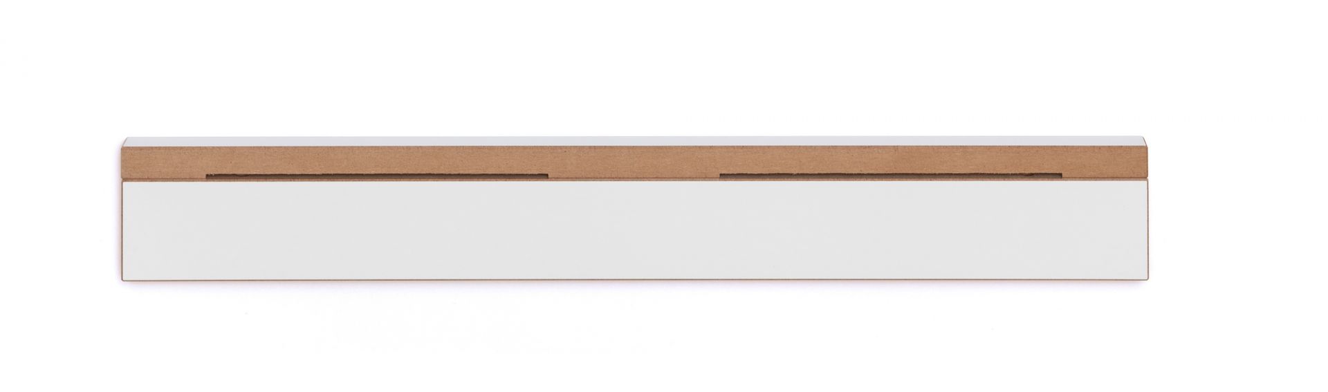 Tojo Grad Schlüsselbrett, weiße Wandgarderobe mit Ablage für Schlüssel und Briefe, minimalistisches Design.