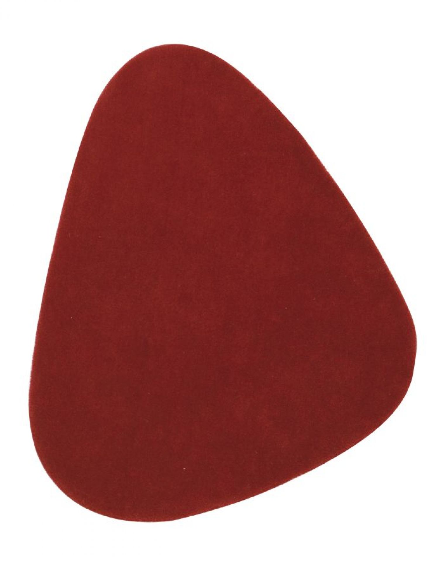 Roter Cal Teppich von Nanimarquina, moderner Designer Teppich in ungewöhnlicher Form.