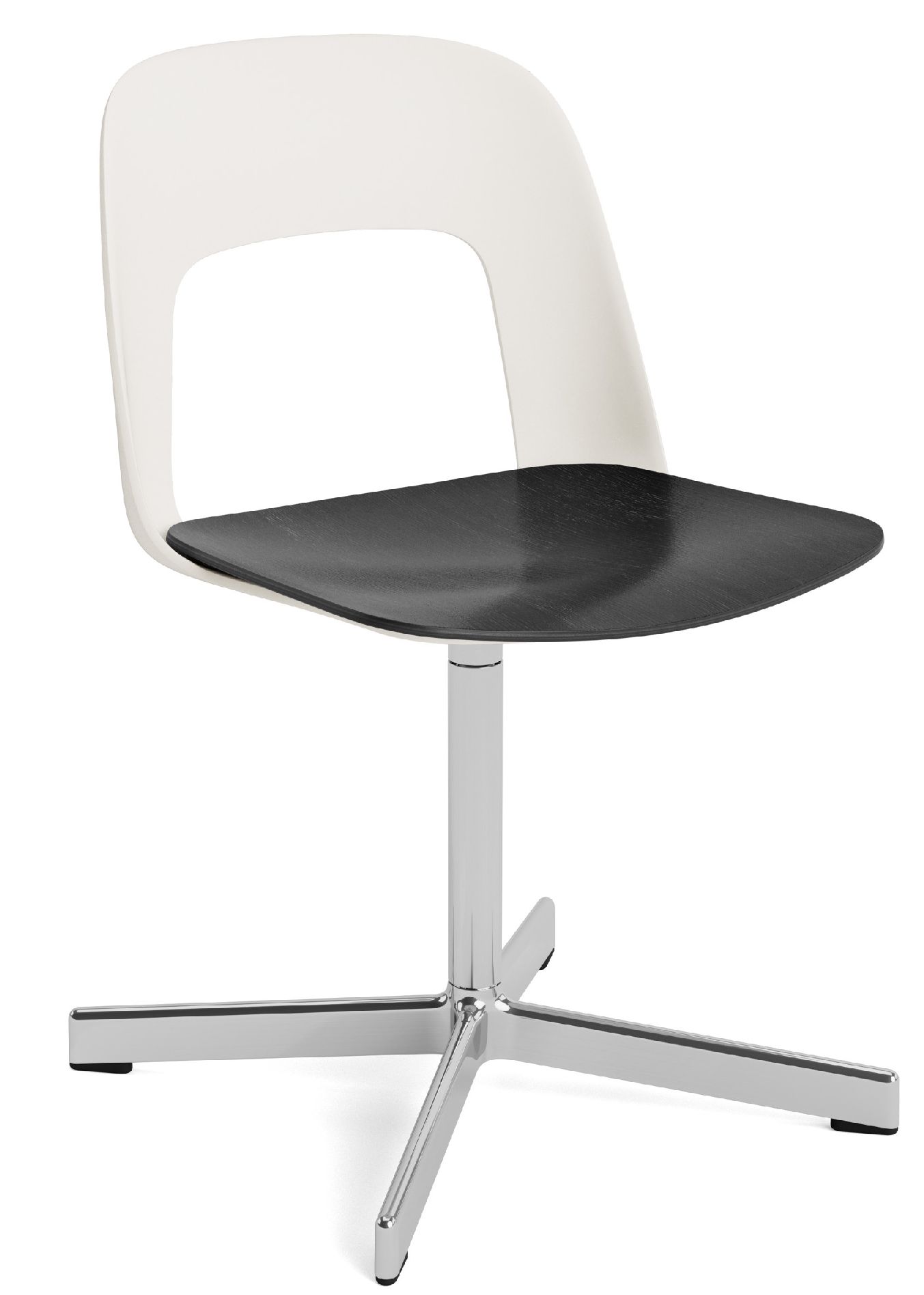 Layout Side Chair 132 stoel met vierpotig draaivoet Hay