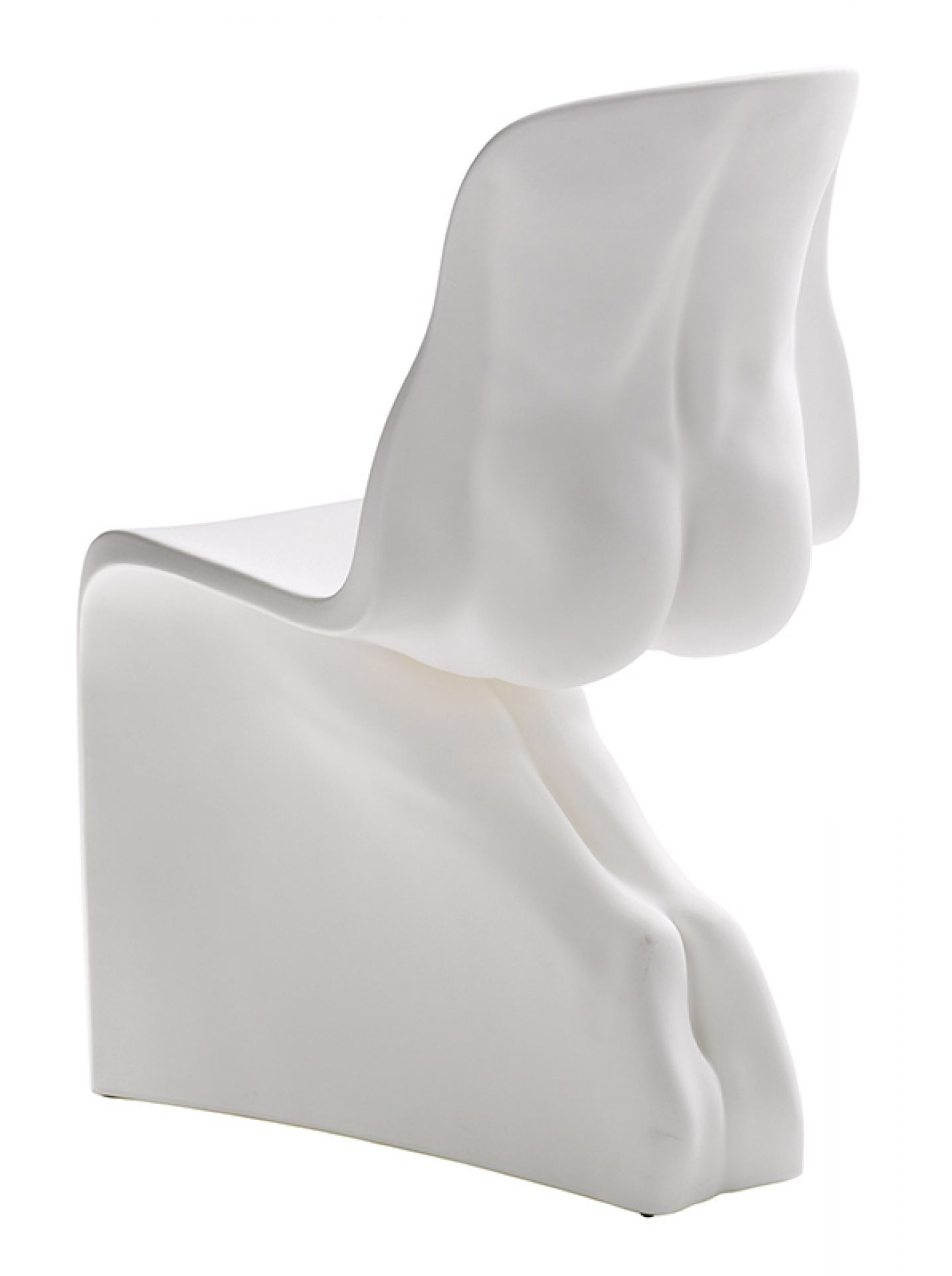 Weißer Him Stuhl von Casamania Horm, moderner Designstuhl aus Polyethylen.