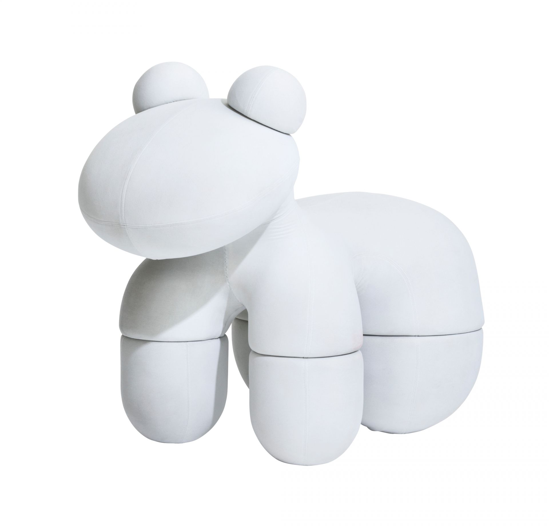 Weißer Pony Stuhl von Eero Aarnio Originals, ein Designklassiker für Kinderzimmer und modernes Wohnen.