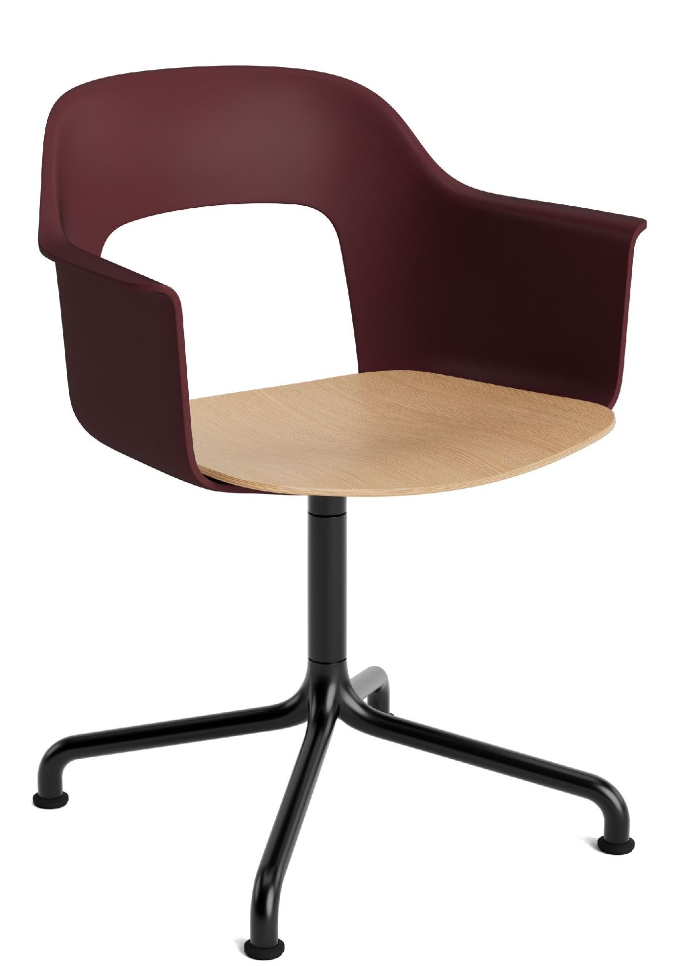 Layout Armchair 252 Fauteuil met 4-sterrenvoet, draaivoet met gebogen kruis Hay