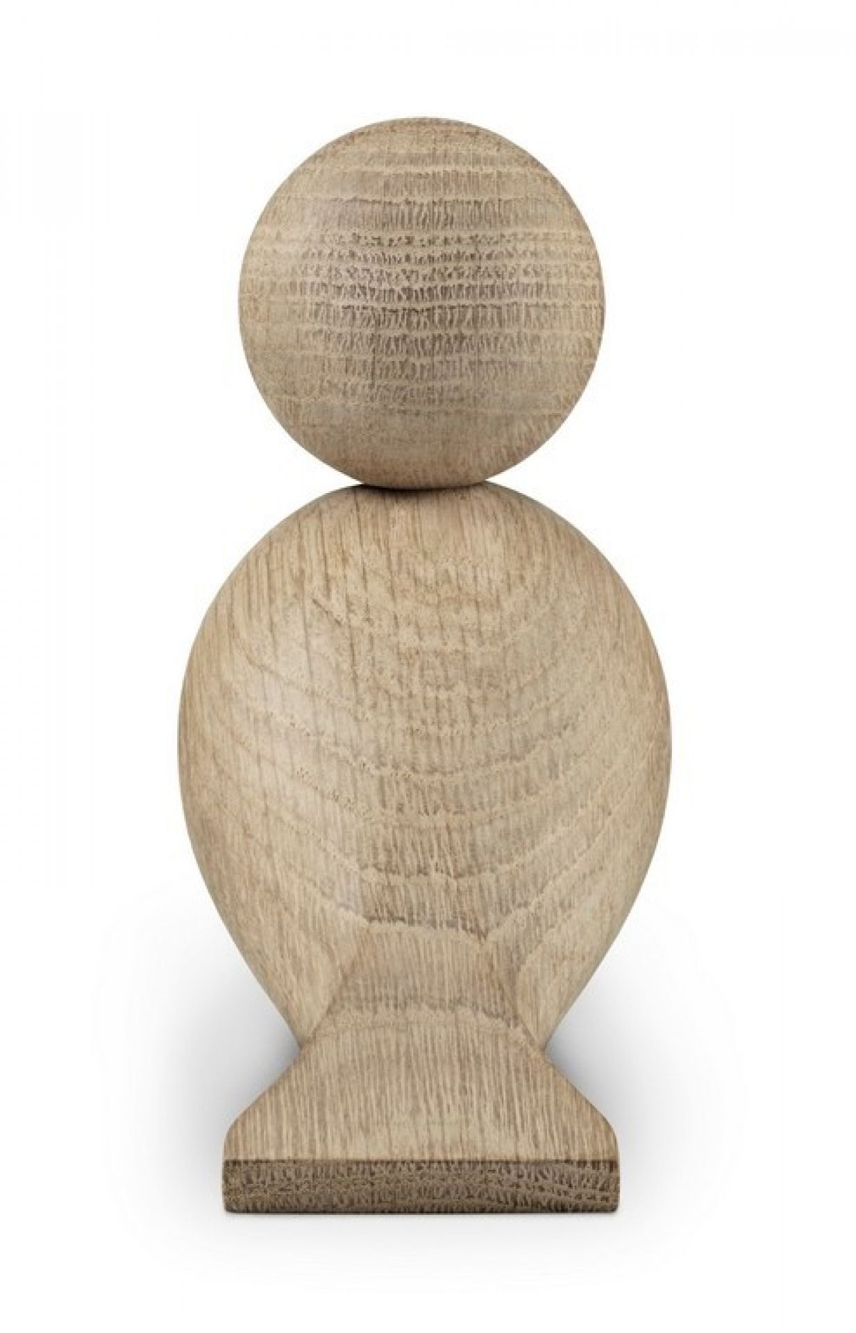 Alfred Vogel Holzfigur von Kay Bojesen: Dekorative Holzskulptur aus hellem Holz, minimalistisches Design.