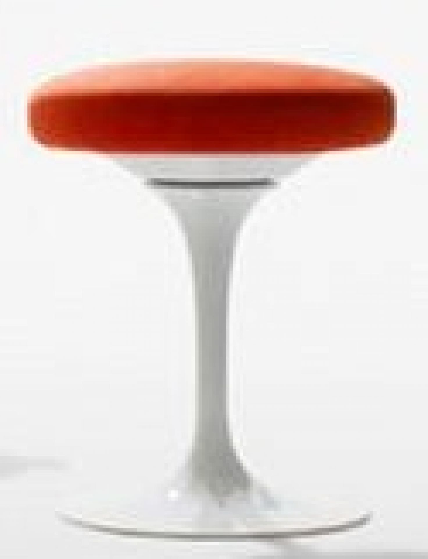 Oranger Tulip Hocker von Knoll International mit weißem Fuß, modernes Design für Wohnzimmer und Büro.