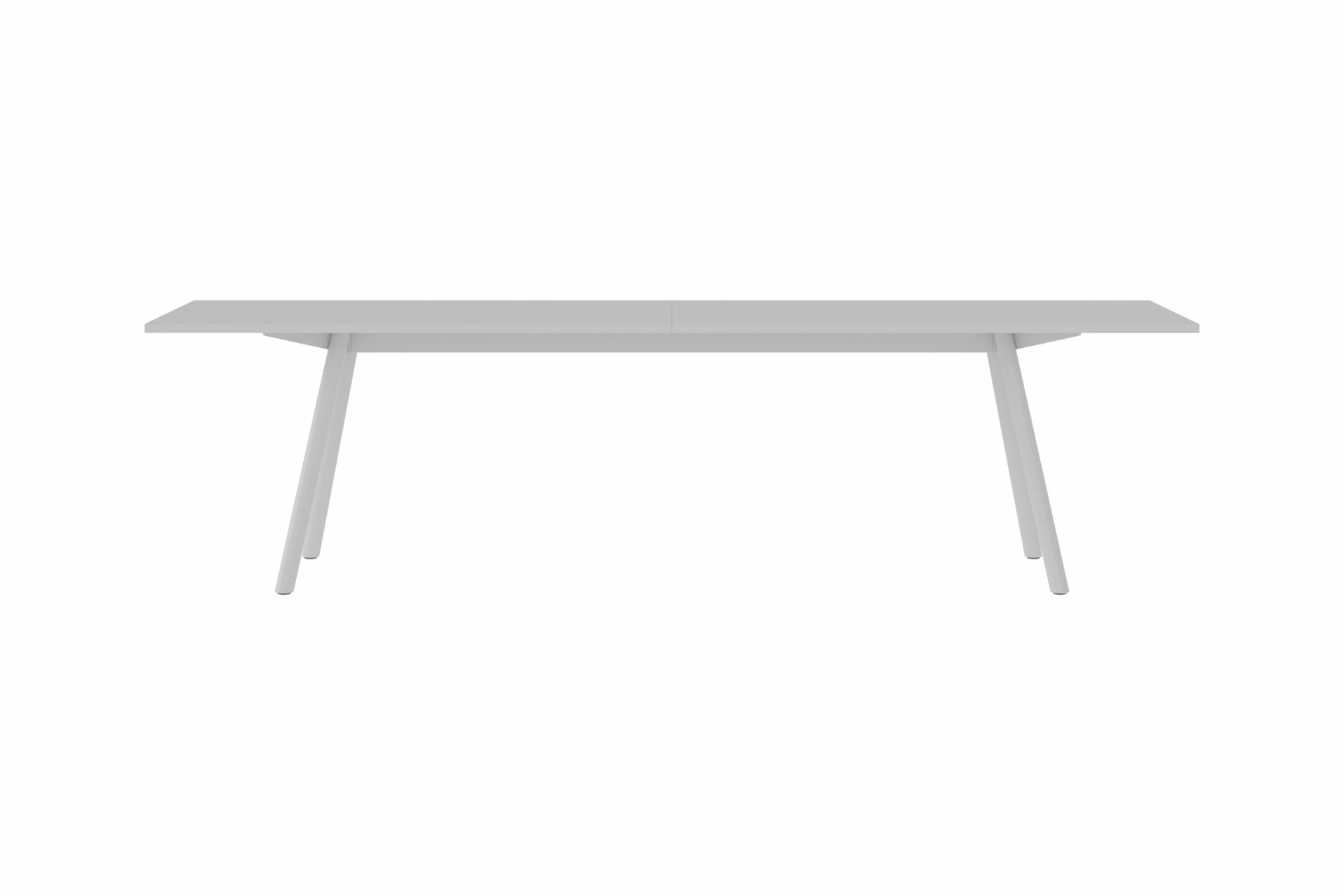 Heller New Tendency Masa Tisch mit minimalistischem Design und geraden, schrägen Beinen.