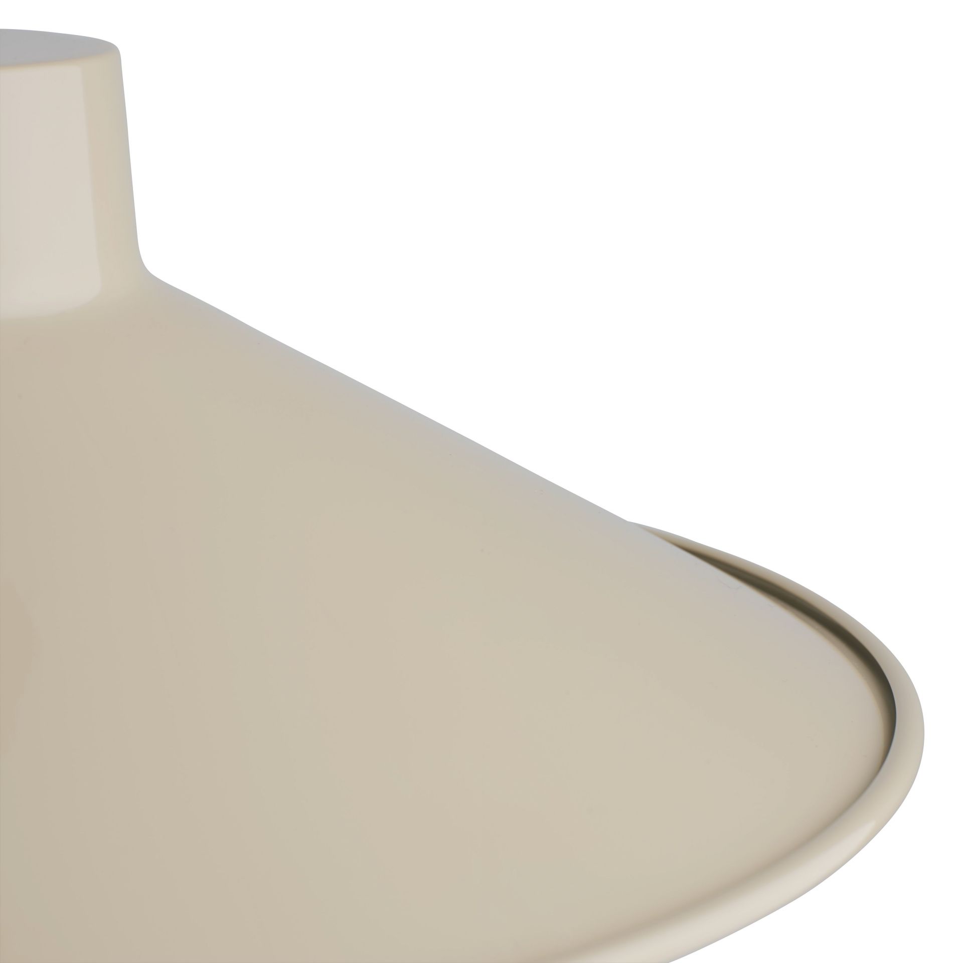 Detailaufnahme der grauen Muuto Top Pendelleuchte, moderne Hängelampe für Wohnzimmer und Esszimmer.