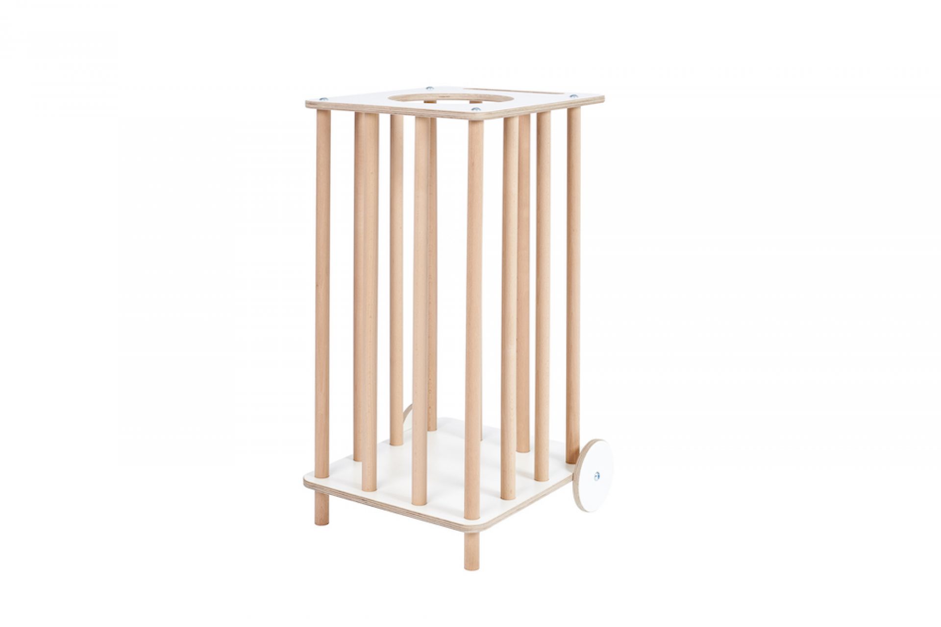 Tojo Kids Zoo Plüschtierkarren aus Holz, ideal zur Aufbewahrung von Spielzeug im Kinderzimmer.