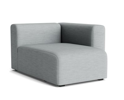 Graues Hay Mags Sofa mit Récamiere rechts, modernes modulares Design.