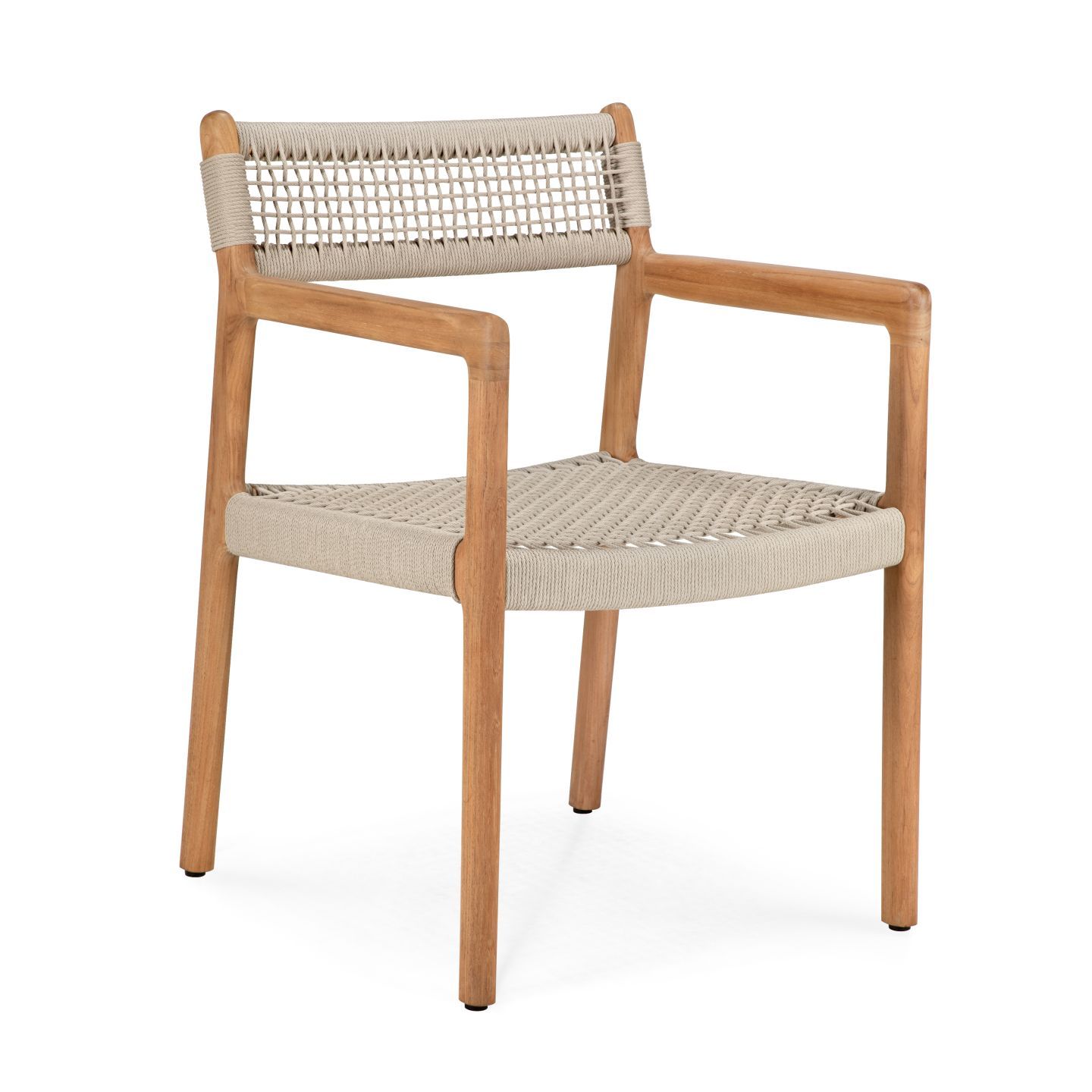 Jack Woven Outdoor-stoel van teakhout van Ethnicraft