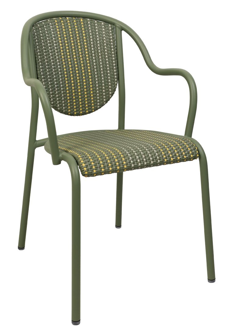 Parisienne 21 Bridge fauteuil met armleuningen voor buiten van Fermob