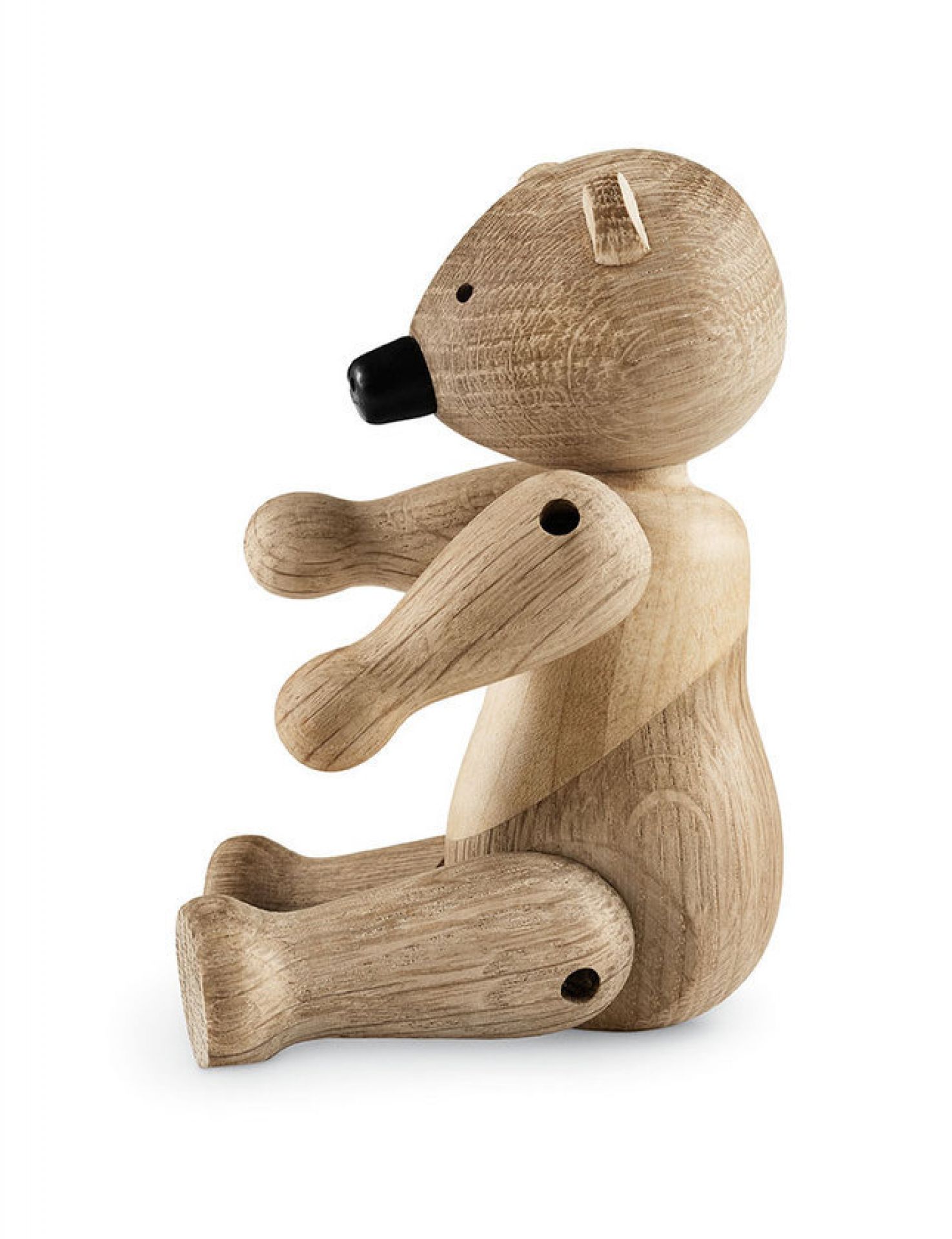 Holzfigur Bär, kleine Deko-Figur aus Holz, Kay Bojesen Design, EINZELSTÜCK.