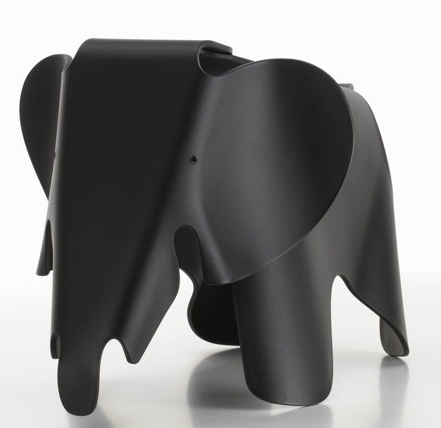 Eames Elephant-kruk RE Vitra diepzwart