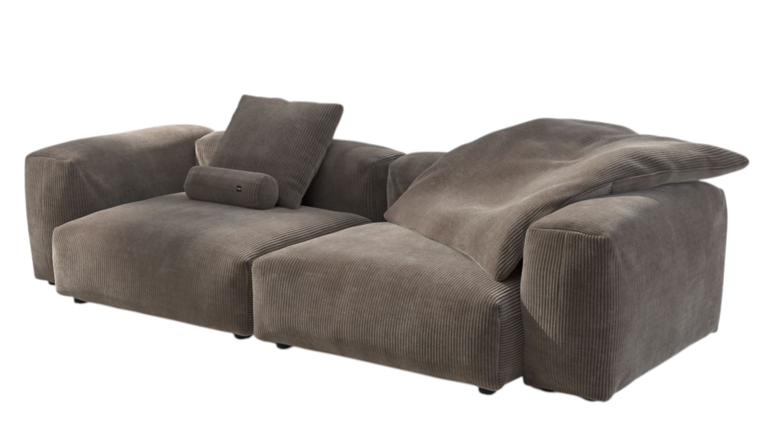 Bankstel 02 Medium 2,5-zits Vetsak Cord Mocha