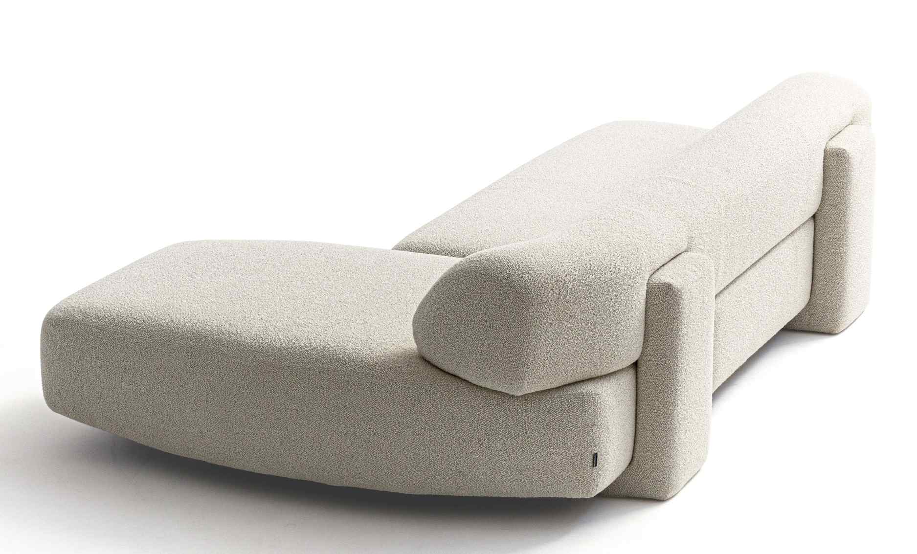 Gogan Sofa von Moroso, 3-Sitzer in Beige, modernes Design für Wohnzimmer und Lounge.