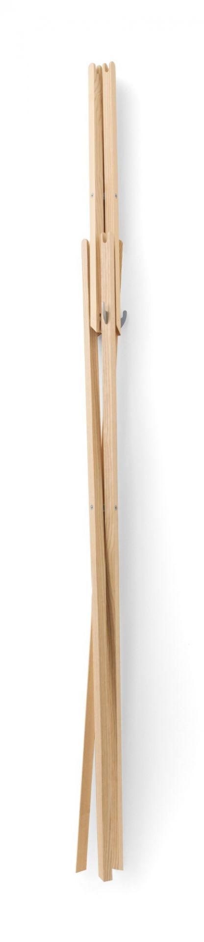 Hut ab Garderobenständer von Moormann aus hellem Holz, minimalistisches Design mit Haken.