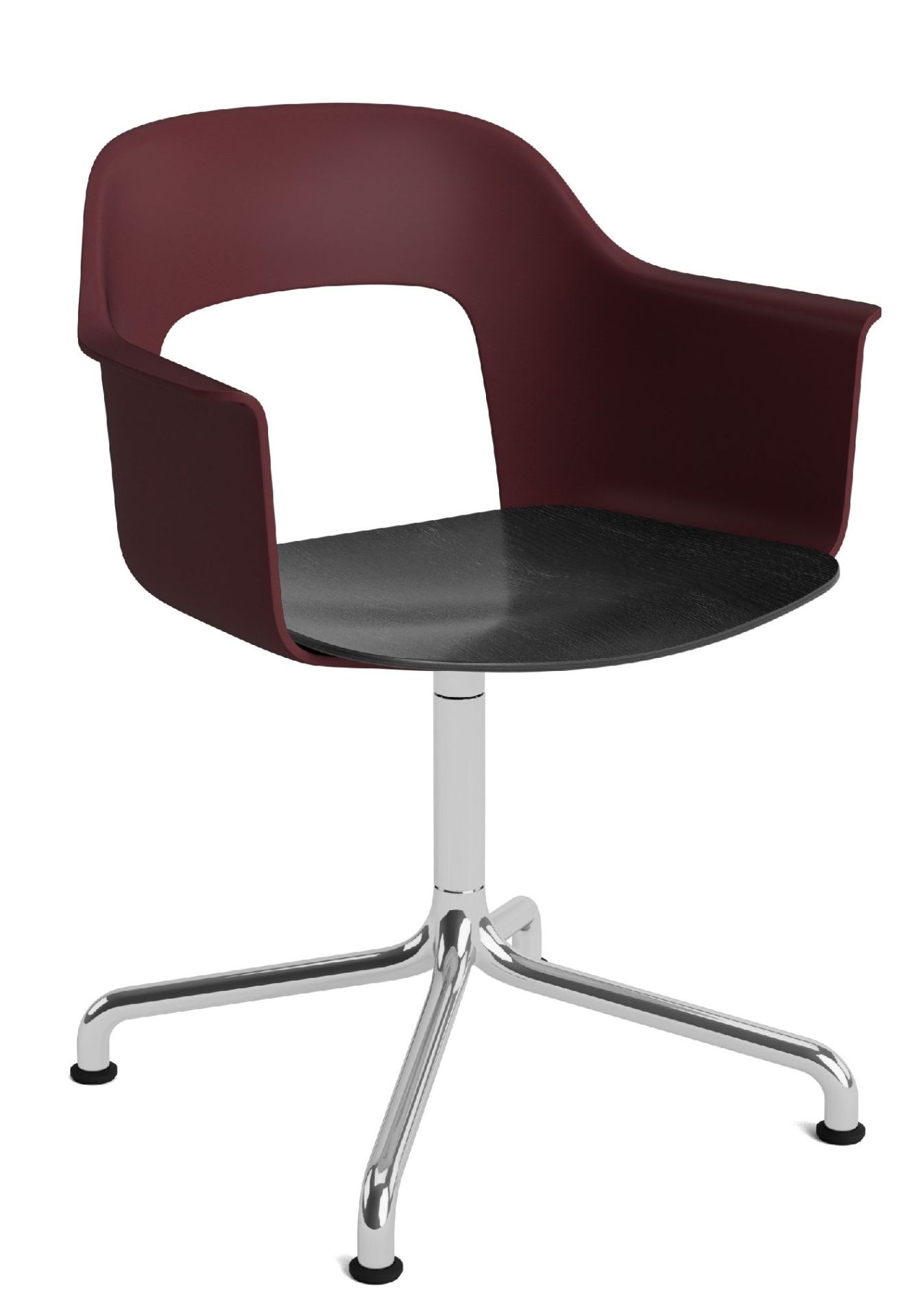 Layout Armchair 252 Fauteuil met 4-sterrenvoet, draaivoet met gebogen kruis Hay