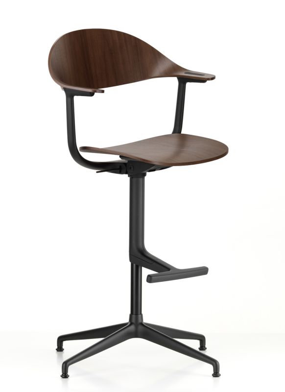 Mynt High Bureau draaistoel zitting/rugleuning multiplex Vitra